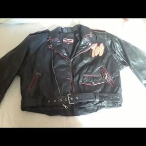 Vintage Taz leather jacket